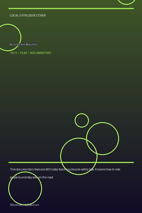 Bicycles are Beautiful poster