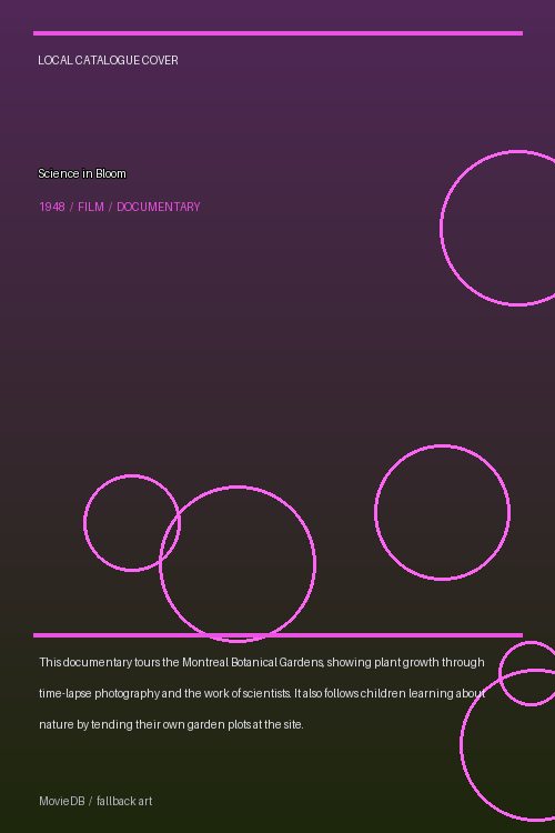 Science in Bloom poster