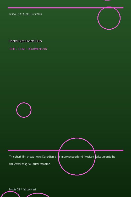 Central Experimental Farm poster