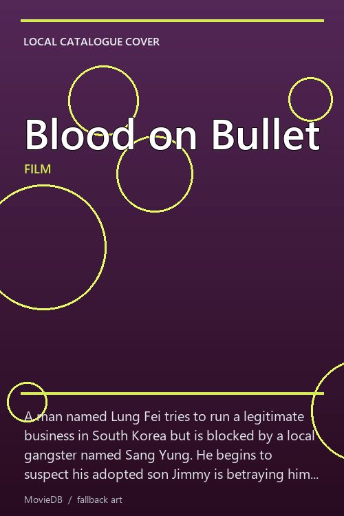 Blood on Bullet poster