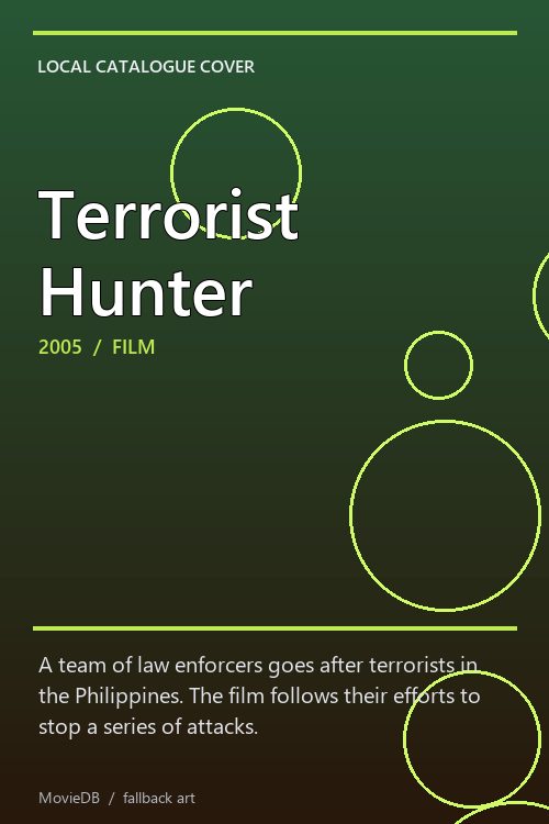 Terrorist Hunter poster