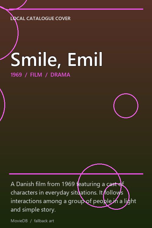 Smile, Emil poster