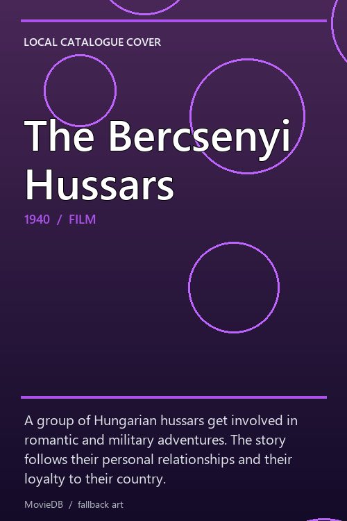 The Bercsenyi Hussars poster