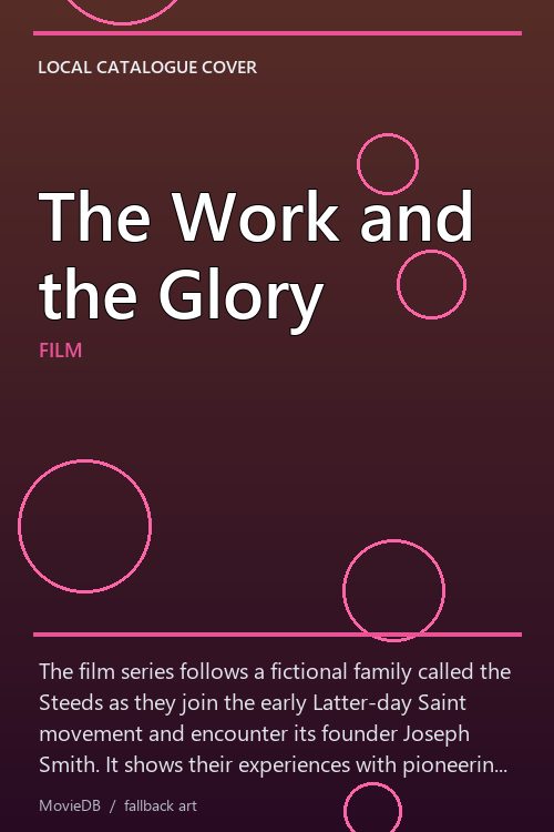 The Work and the Glory poster