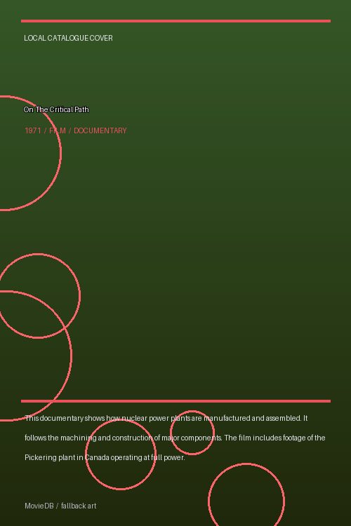 On The Critical Path poster