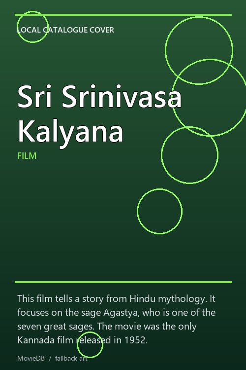 Sri Srinivasa Kalyana poster