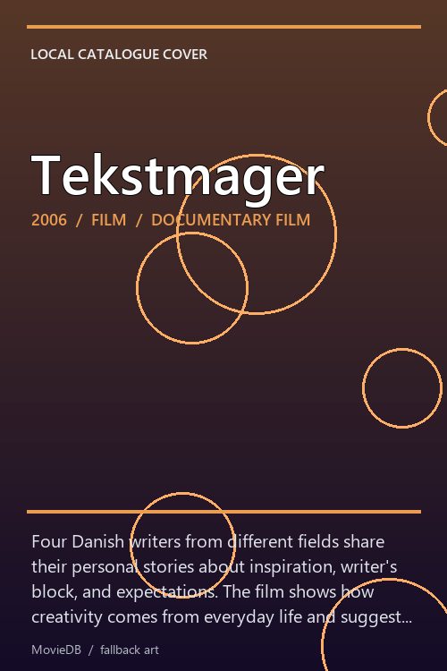 Tekstmager poster