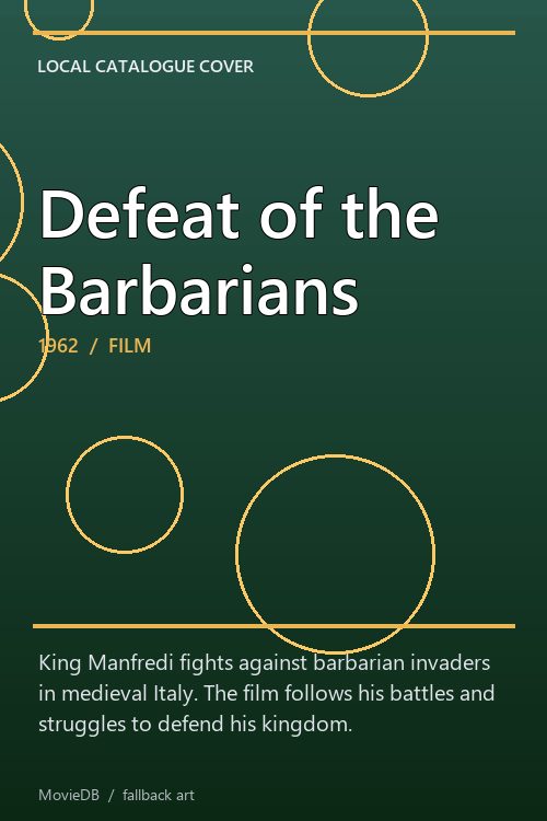 Defeat of the Barbarians poster