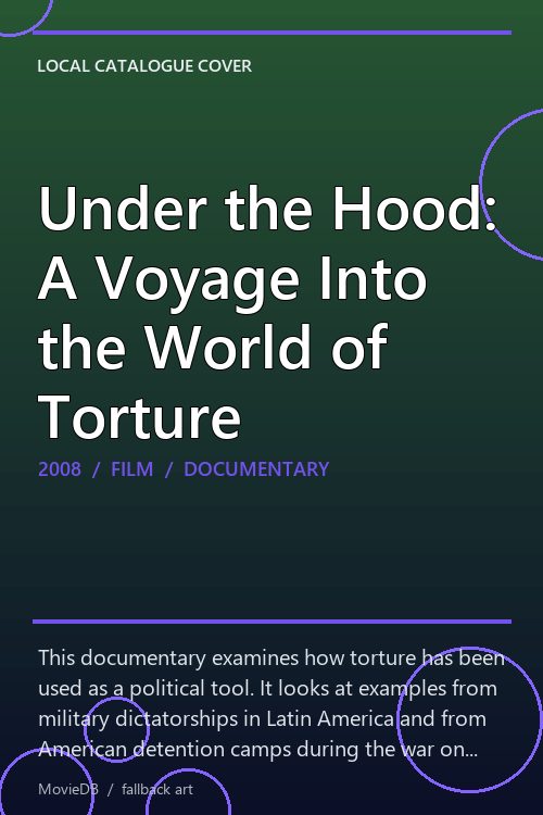 Under the Hood: A Voyage Into the World of Torture poster