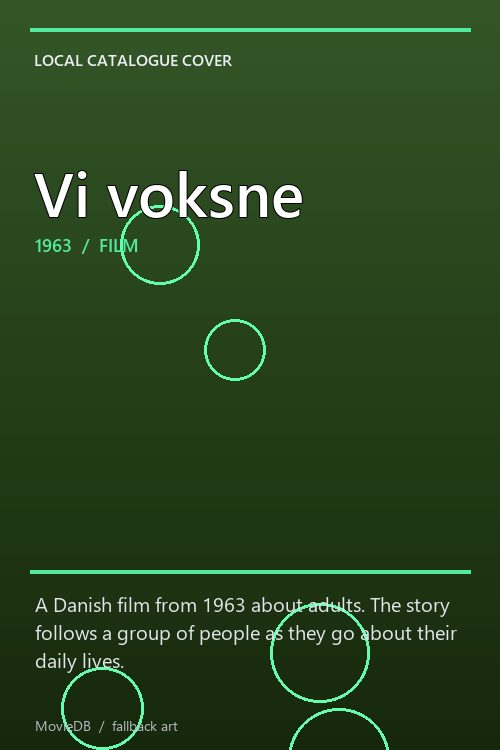 Vi voksne poster