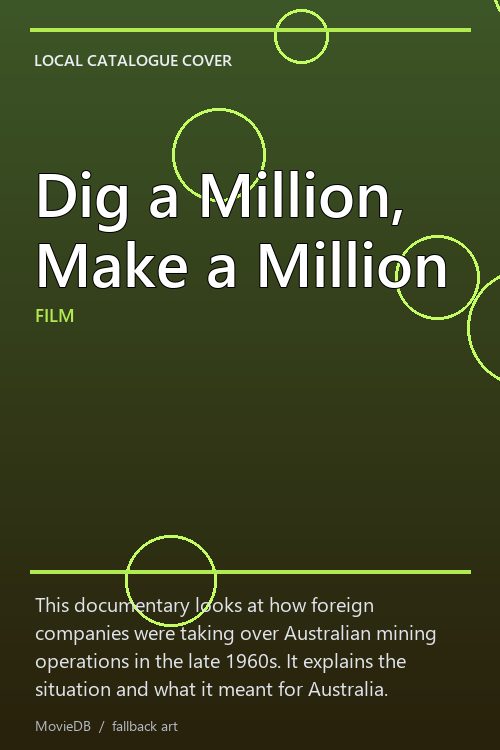Dig a Million, Make a Million poster