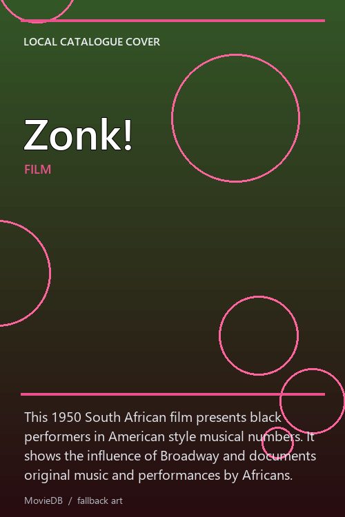 Zonk! poster