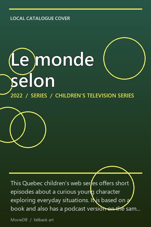 Le monde selon poster