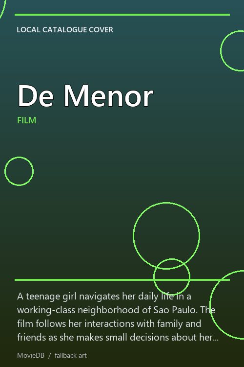De Menor poster