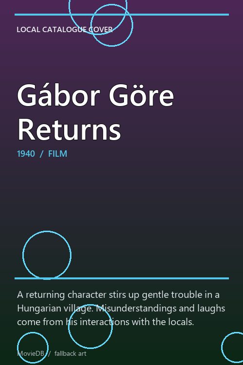 Gábor Göre Returns poster