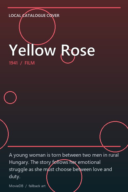 Yellow Rose poster