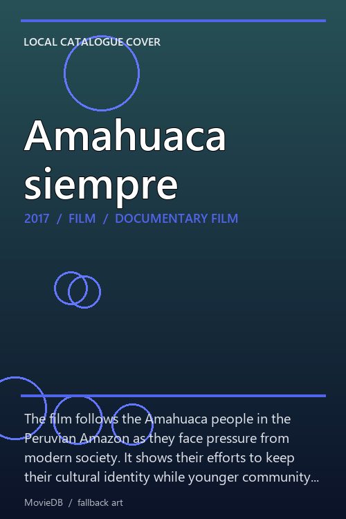 Amahuaca siempre poster