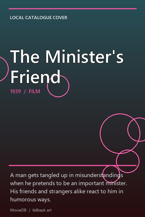 The Minister's Friend poster