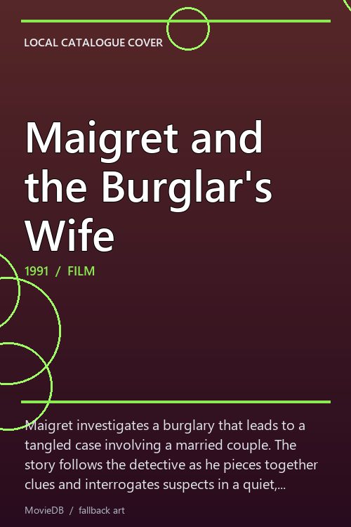 Maigret and the Burglar's Wife poster