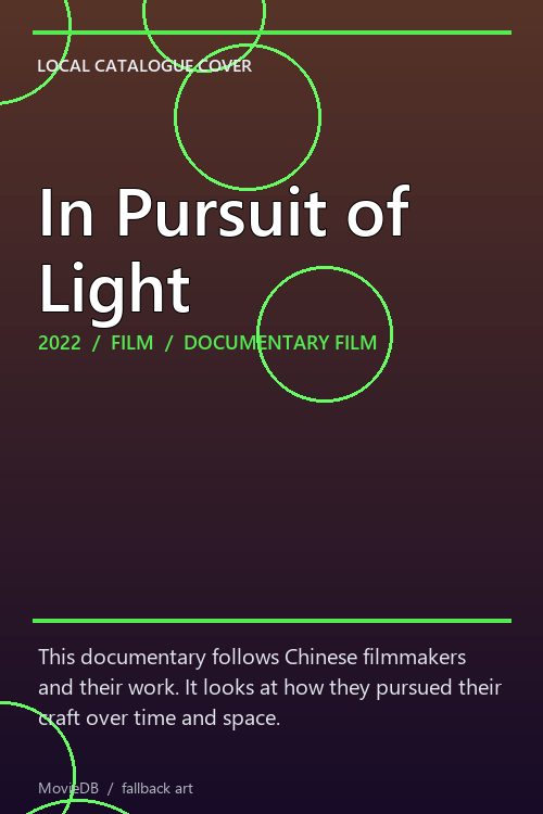 In Pursuit of Light poster