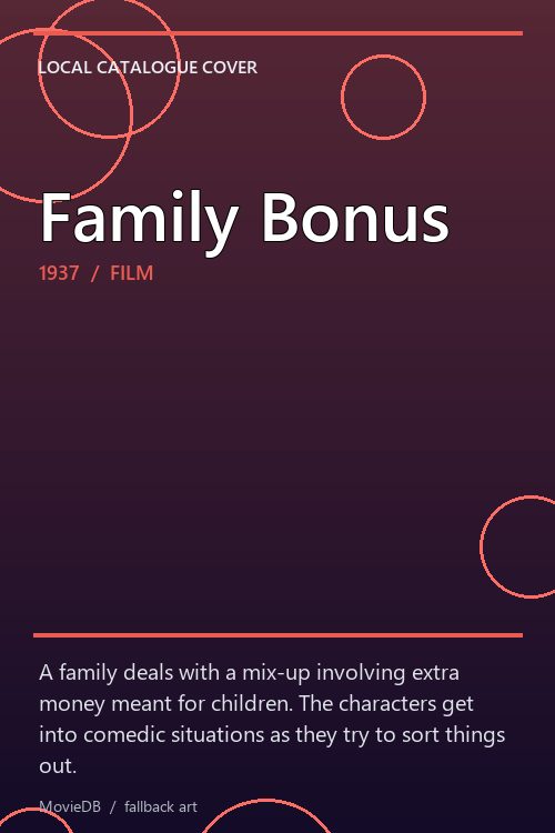 Family Bonus poster