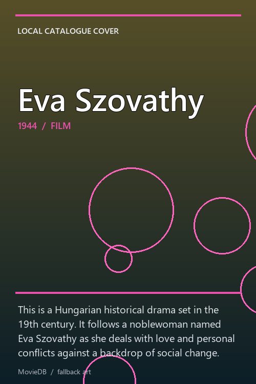 Eva Szovathy poster