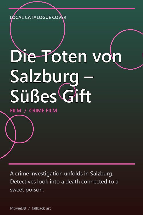 Die Toten von Salzburg – Süßes Gift poster
