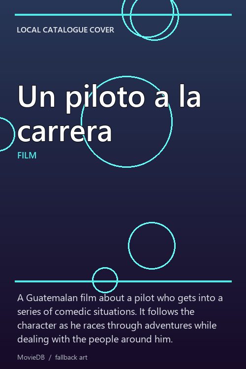 Un piloto a la carrera poster