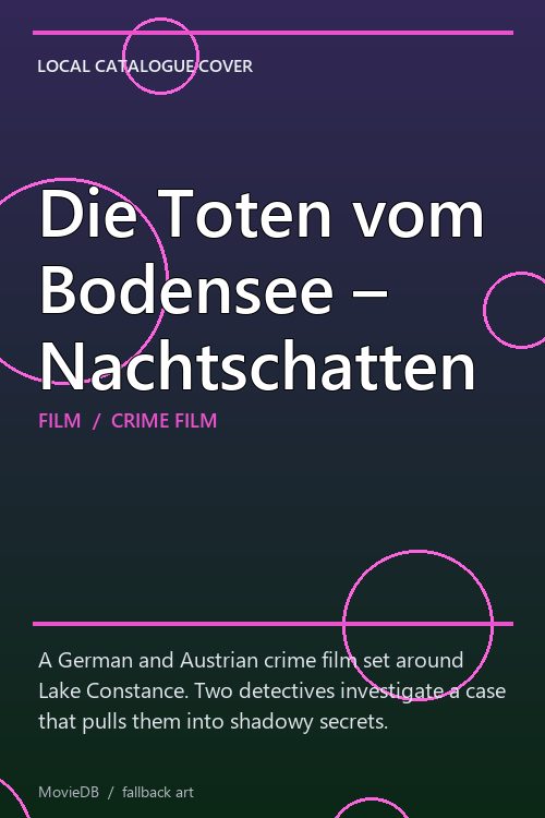 Die Toten vom Bodensee – Nachtschatten poster