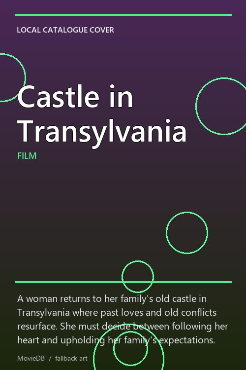 Castle in Transylvania poster