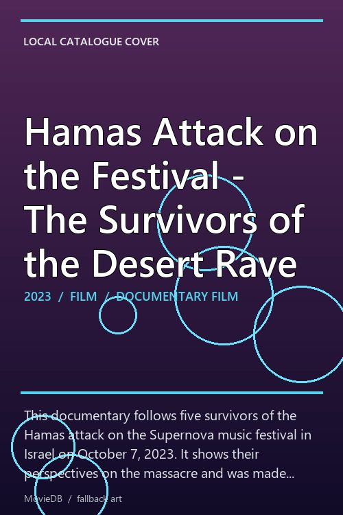 Hamas Attack on the Festival - The Survivors of the Desert Rave poster