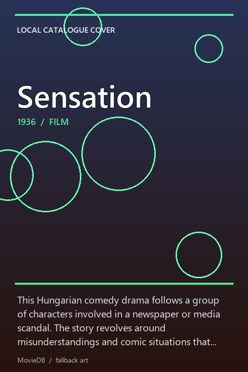 Sensation poster