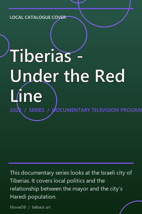 Tiberias - Under the Red Line poster