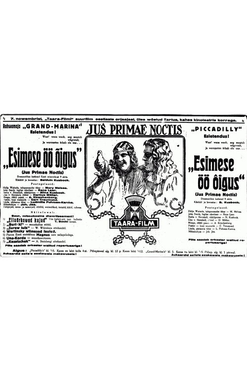 Esimese öö õigus poster