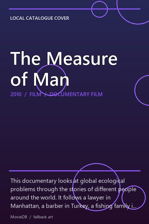 The Measure of Man poster
