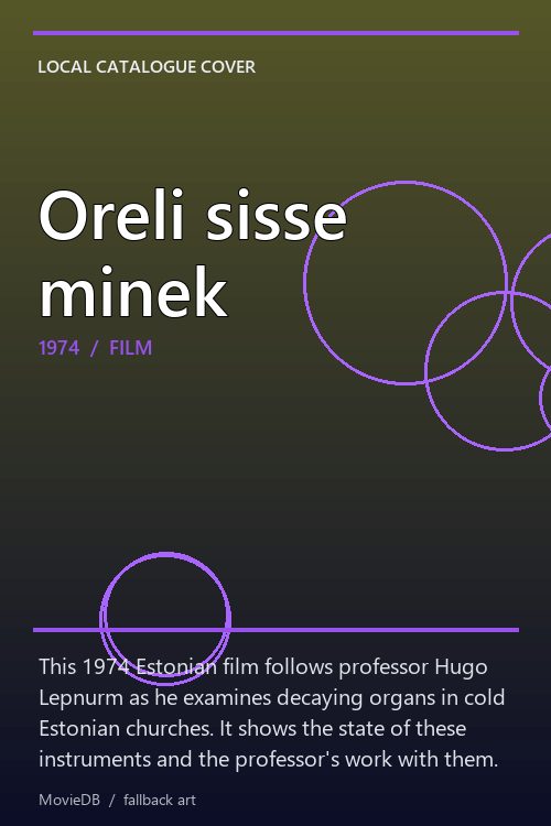 Oreli sisse minek poster