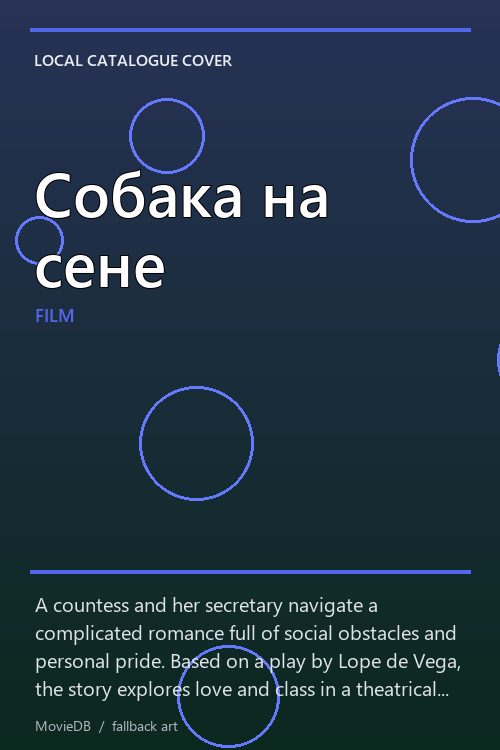 Собака на сене poster