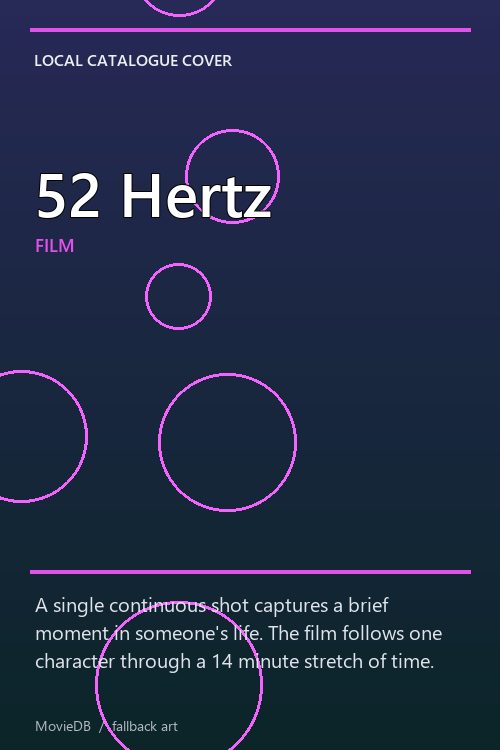 52 Hertz poster