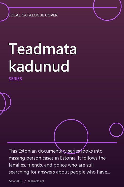 Teadmata kadunud poster