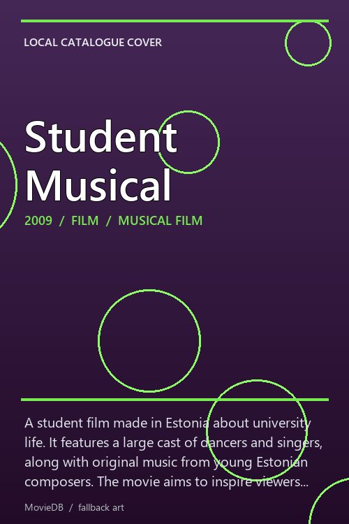 Student Musical poster