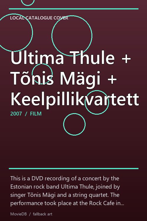Ultima Thule + Tõnis Mägi + Keelpillikvartett poster
