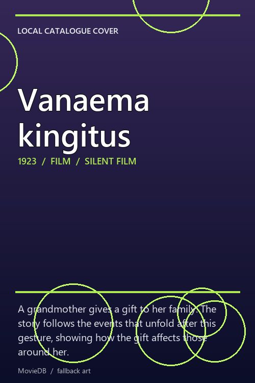 Vanaema kingitus poster