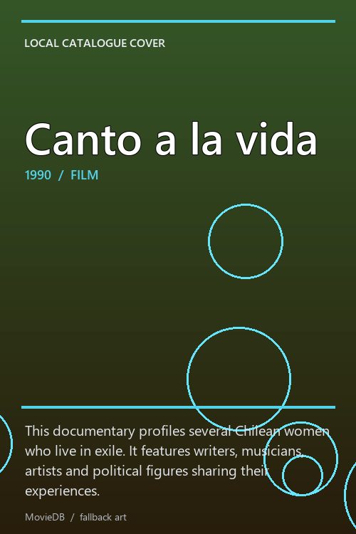 Canto a la vida poster