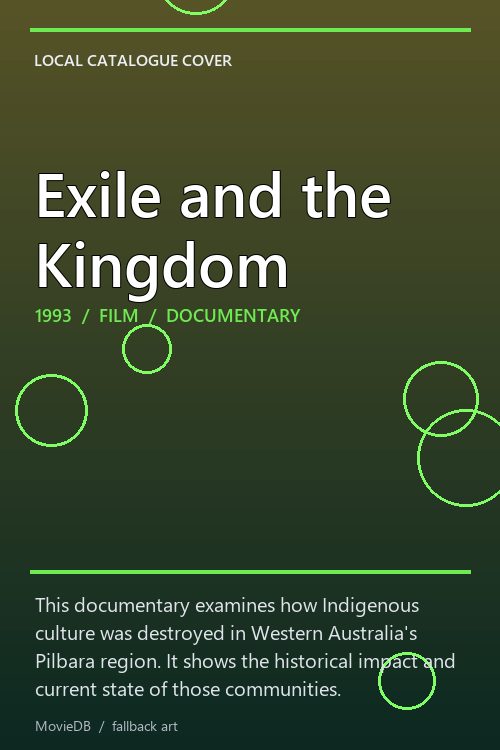 Exile and the Kingdom poster