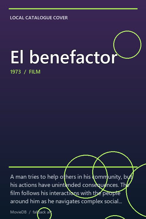 El benefactor poster