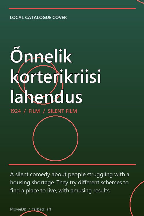 Õnnelik korterikriisi lahendus poster