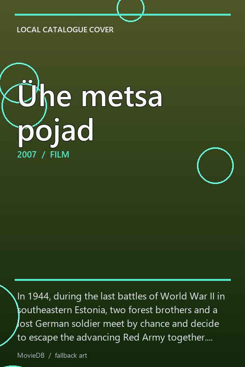 Ühe metsa pojad poster
