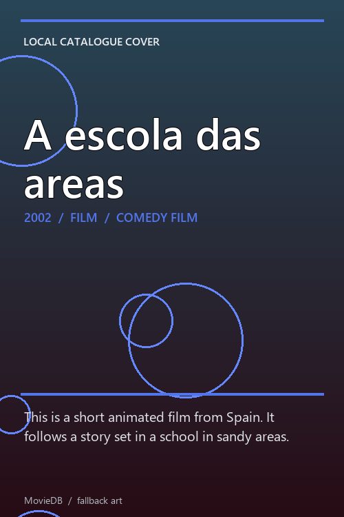 A escola das areas poster
