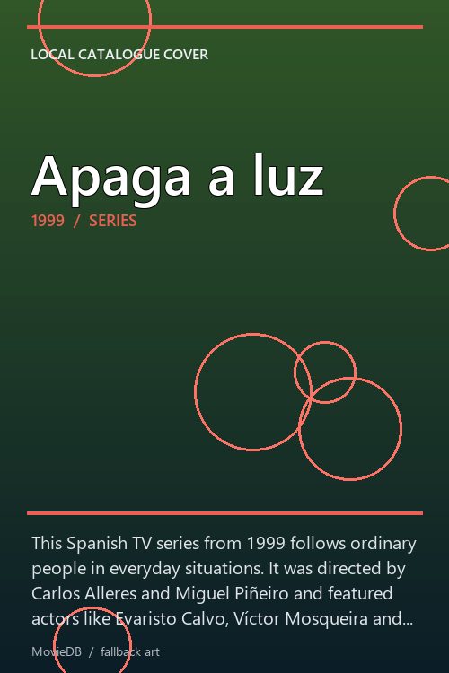 Apaga a luz poster