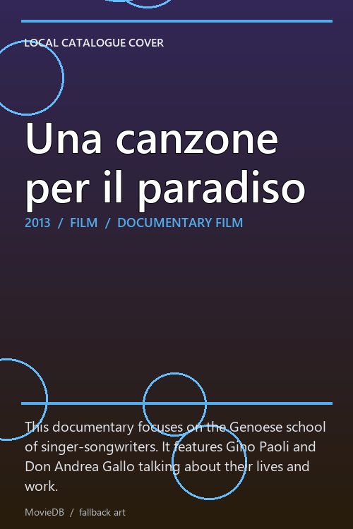 Una canzone per il paradiso poster